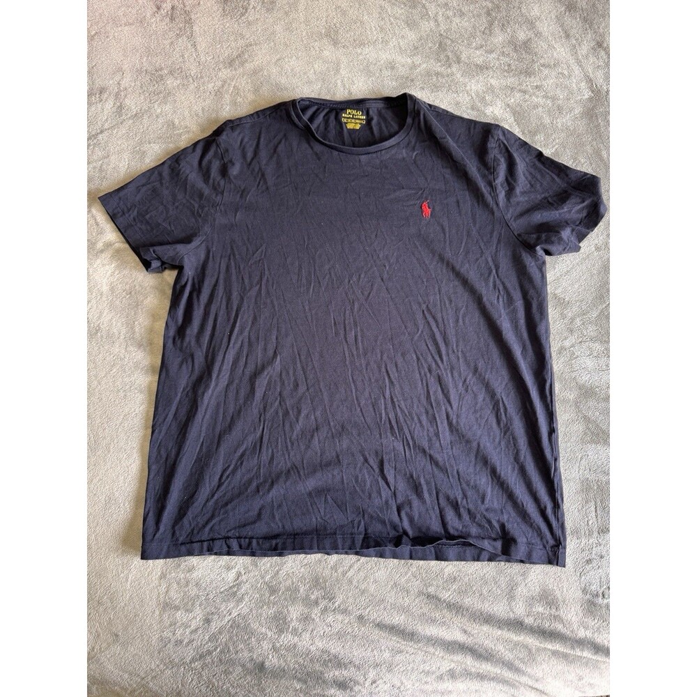 Polo Ralph Lauren Men's Classic Fit T-Shirt Blue Red Pony Logo XL